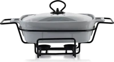 Productafbeelding van Warmhoudplaat keramisch, Allesken, van MONDEX Modern Kitchen, 36x25x15 cm, wit, 3-delig