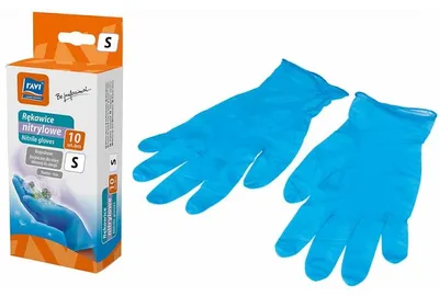 Obrázok produktu pre Nitrilové ochranné rukavice antialergické S 10 kusov modré