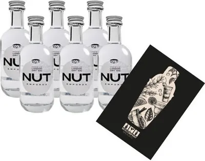 Produktbild von NUT 6er Set MINIATUR Emporda London Dry Gin 6x 50ml (45% Vol) 13 Botanicals Miniatur NUT Distillery aus Spanien- [Enthält Sulfite]