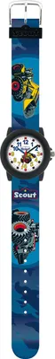 Produktbild von Jungen Armbanduhr Landmaschinen von Scout aus Kunststoff, blau