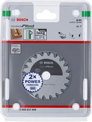 BOSCH Trennscheibe Standard Wood Accu 85x15x20Z