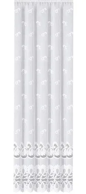 Produktbild von 041357 Fertigstore LEONORA Jacquard fein, weiß, versch. Größen