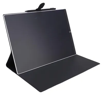 Imagen del producto de Tableta de escritura de 11,5 pulgadas con funda protectora, panel de dibujo electrónico reutilizable, pizarra educativa portátil para el aprendizaje en casa, color blanco