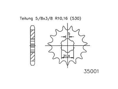 Obrázek produktu pro JT Ritzel 16T JTF567.16