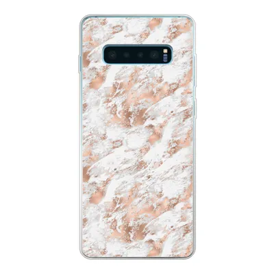 Produktbild von MuchoWow® Handyhülle Schutzhülle Hülle für Samsung Galaxy S10 Plus Roségold - Muster - Marmor - Luxus Silikon Softcase Handy Hülle - Schutzhülle