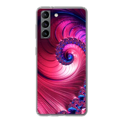 Produktbild von MuchoWow® Handyhülle Schutzhülle Hülle für Samsung Galaxy S21 Spirale - Abstrakt - Farben Silikon Softcase Handy Hülle - Softcase