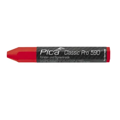 Obrázok produktu pre Pica Lesnícka krieda PRO, 12x120 mm červená 12 kusov