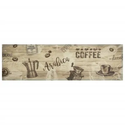 Immagine prodotto di Tappeto da Cucina Lavabile Marrone Caffè 45x150 cm in Velluto