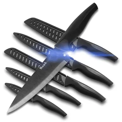 Produktbild von 6-teilige professionelle Küchenmesser, Chef Messer Set, Edelstahl Küchenmesser