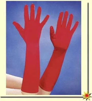Produktbild von Satin-Handschuh 40cm, rot