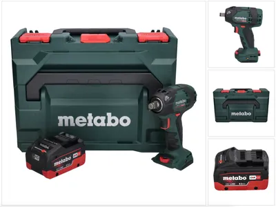 Immagine prodotto di Metabo SSW 18 LTX 300 BL avvitatore a impulsi a batteria 18 V 300 Nm 1/2" brushless + 1x batteria ricaricabile 8,0 Ah + metaBOX - senza caricabatterie