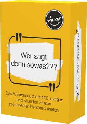 Produktbild von Winkee - Zitate Quiz | | Lustiges Kartenspiel | 100 Quizfragen | Wissensspiel