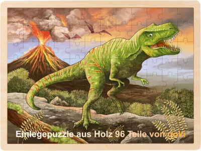 Produktbild von Einlegepuzzle T-Rex 96 Teile von goki