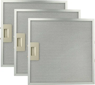 Produktbild von vhbw 3x Filter Metallfettfilter kompatibel mit Ikea HOO 610 AL 300 488 59 857941815000 Dunstabzugshaube - 32 x 32 x 0,85 cm, Metall