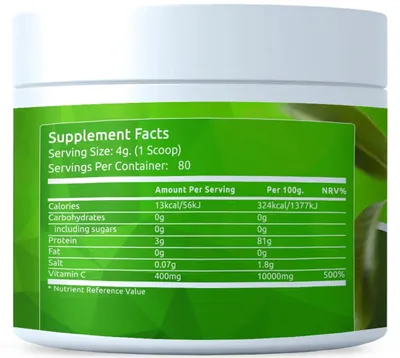 Obrázek produktu pro Prémiový hydrolyzovaný kolagen s vitamínem C, 320 g, prášek
