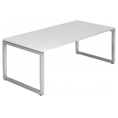 Produktbild von REGO 2E S - 200 x 100 höhenverstellbar Weiß/Silber