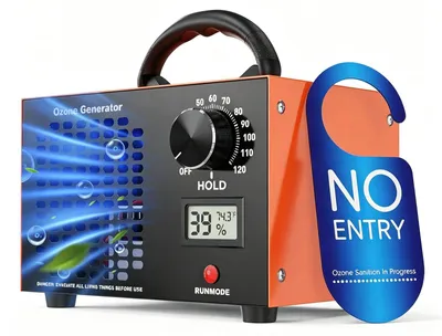 Zdjęcie produktu dla Generator ozonu z wyświetlaczem LCD, wydajność 60000 mg/h, urządzenie do oczyszczania powietrza, generator ozonu, do użytku w samochodzie