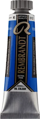 Image de Peinture à l'huile Rembrandt en tube de 15 ml bleu cobalt (outremer) 512