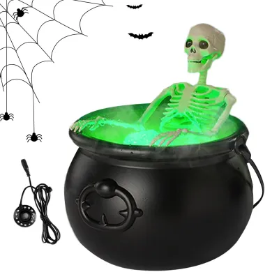 Imagen del producto de Decoración de Halloween con figura de bruja bebiendo