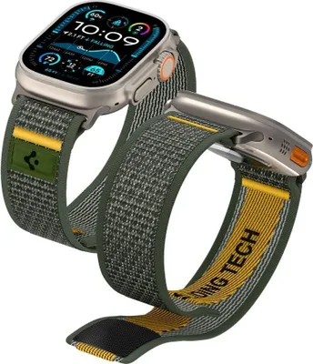 Imagen del producto de Spigen Athlex Air, Kapela, Smartwatch, Verde, Apple, Apple Watch 49/46/45/44mm, Tejido