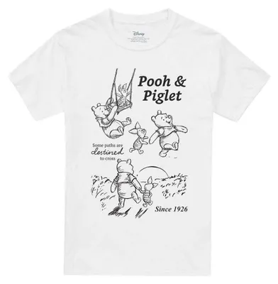Immagine prodotto di Winnie the Pooh - Maglietta "Friendship" unisex uomo/donna TV33979 (XL) (Bianco)