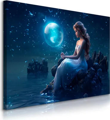 Immagine prodotto di Muralo Quadro su tela Canvas MÄRCHENLAND Donna Astrattismo L. 40 cm x A. 30 cm