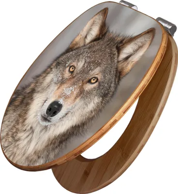 Zdjęcie produktu dla banjado Design deska sedesowa bambusowa z funkcją miękkiego zamykania - Soraya - deska sedesowa z funkcją miękkiego zamykania drewniana / wysokiej jakości bambusowa deska sedesowa / deska sedesowa do wszystkich popularnych toalet [TDB2 12377]
