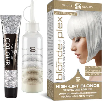 Produktbild von Smart Beauty Aschblond permanente Haarcoloration mit Plex Anti-Haarbruch- Technologie, vegan, ohne Tierversuche