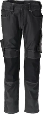 Image de Pantalon de travail avec poches genouillères MASCOT Unique - 21979-459-Noir-50-82
