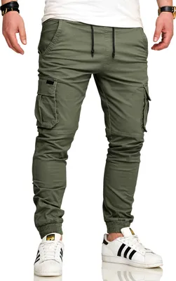 Produktbild von SOULSTAR Herren Cargohose S2LOM Herren Chino Jogger Jeans Hose Stoffhose Freizeithose