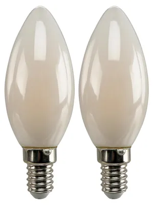 Obrázok produktu pre Philips LED klasická žiarovka 40W E14 sviečka Warmw 470lm matná 2ks