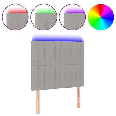Produktbild von VidaXL 3122652, Hellgrau, Polyester, Holz, 1000 mm, 118 cm, 128 cm, 50 mm
