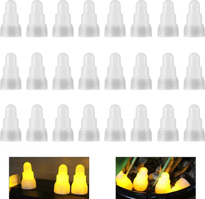 Produktbild von LED-Kerzen Set, 24 Stück flammenlose LED Kerzen für Partys, Hochzeiten, Jahrestage und Festivals, Flackernde künstliche Kerzen