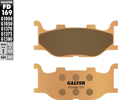 Produktbild von Bremsbeläge Set Galfer 2x FD169G1370 Sinter-Metall STREET vorne für Yamaha MT-03 XJ N S XVS Drag Star A Classic 400 - 1300 ccm Bj. 1993 - 2017