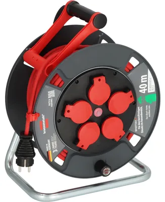 Produktbild von Brennenstuhl Kabeltrommel 300 KU 4110 40m outdoor IP44 ( Germany, 5 Schutzkontakt-Steckdosen, Überhitzungsschutz, kurzfristiger Einsatz im Außenbereich)