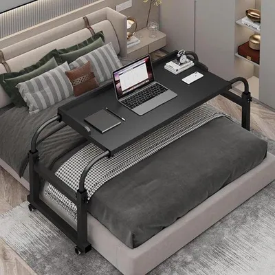 Zdjęcie produktu dla Wielofunkcyjny stół roboczy – składany, regulowany, łóżko szpitalne, laptop, biurko