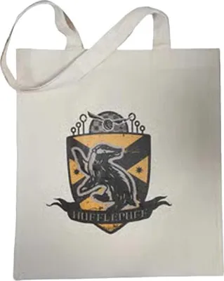 Immagine prodotto di Harry Potter - Borsa, stemma Hufflepuff CD148 (taglia unica) (beige)