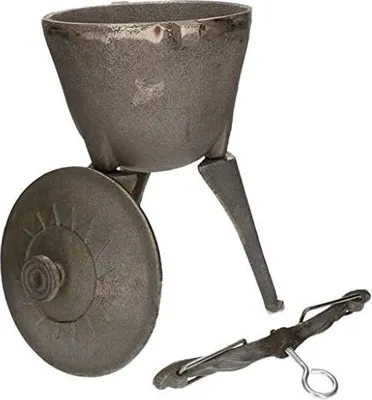Produktbild von KOTARBAU® Gusseisenkessel 5L Massiver Kessel für Feuerstellen mit Dichtem Deckel