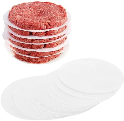 Immagine prodotto di Carta per hamburger 15 cm, carta antiaderente per hamburger, cheeseburger e polpette