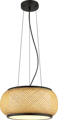 Produktbild von GLOBO Lighting Hängeleuchte BAMBORA DH 38x120 cm schwarz Hängelampe