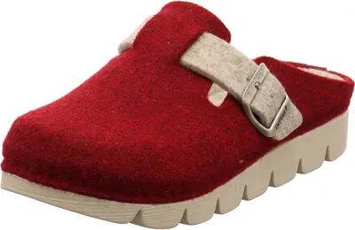 Produktbild von Dr. Feet Damen Hausschuh Wooly rot
