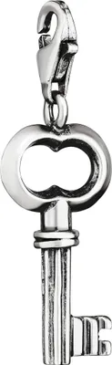 Produktbild von Charm-Anhänger Schlüssel 925 Silber antik 24x11mm Silberanhänger Amulett Talisman