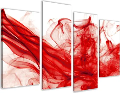 Obrázek produktu pro Obraz 130 x 80 cm na plátně kouřově červená 6120 - Obrazy/nástěnný obraz/umělecký tisk jsou již zarámované