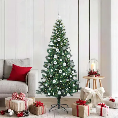 Produktbild von BEI CLORIS Künstlicher vorbeleuchteter Weihnachtsbaum Grün 180 cm - Künstliche Weihnachtsbäume 2026Neu6313858