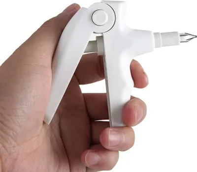 Produktbild von Ligaturpistole für orale orthodontische Ligatur - zahnärztliches Instrument in Weiß mit Präzision - Kieferorthopädie - Zahnarztbedarf