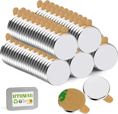 Obrázok produktu pre Neodymové magnety, silné, 10 x 1 mm, 100 kusov, vhodné do kuchyne a kancelárie