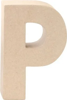 Produktbild von Glorex Papp-Buchstabe P 17,5 x 5,5 cm