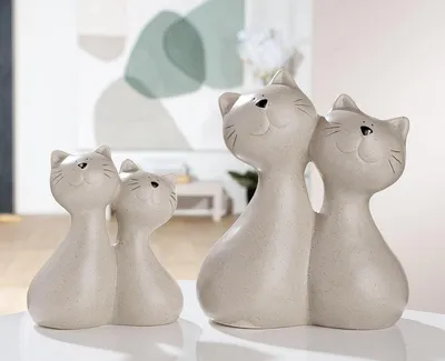 Produktbild von Gilde Porzellan Katzenpaar "Kasimir & Kiara" H.16,5 cm VE 6 32692