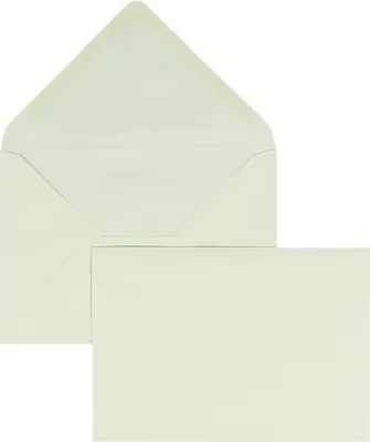 Produktbild von Briefumschläge 125x175mm (DIN B6) 100g/qm gummiert VE=100 Stück ivory