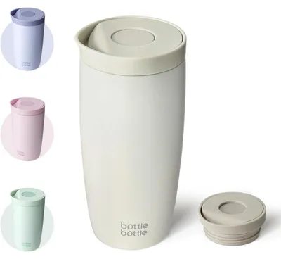 Zdjęcie produktu dla Termocup 500 ml, stal nierdzewna, szary, podwójne ścianki, szczelny